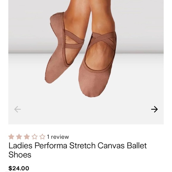 New and unused Bloch women’s Performa canvas flats! - Picture 4 of 4